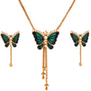 Minakari Butterfly Tie Chain Set - BRISHNI