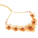 Net Flower Necklace Set - BRISHNI