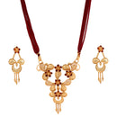 Pachphul Pendant Set With Tassel - BRISHNI