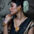 Model showcasing Kristi - Pasha Motif Slick Sitahar Set, featuring 24K gold plated earrings and necklace, traditional Bengali style.