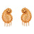 Paisely Beaded Small Ranihar Necklace Set - BRISHNI