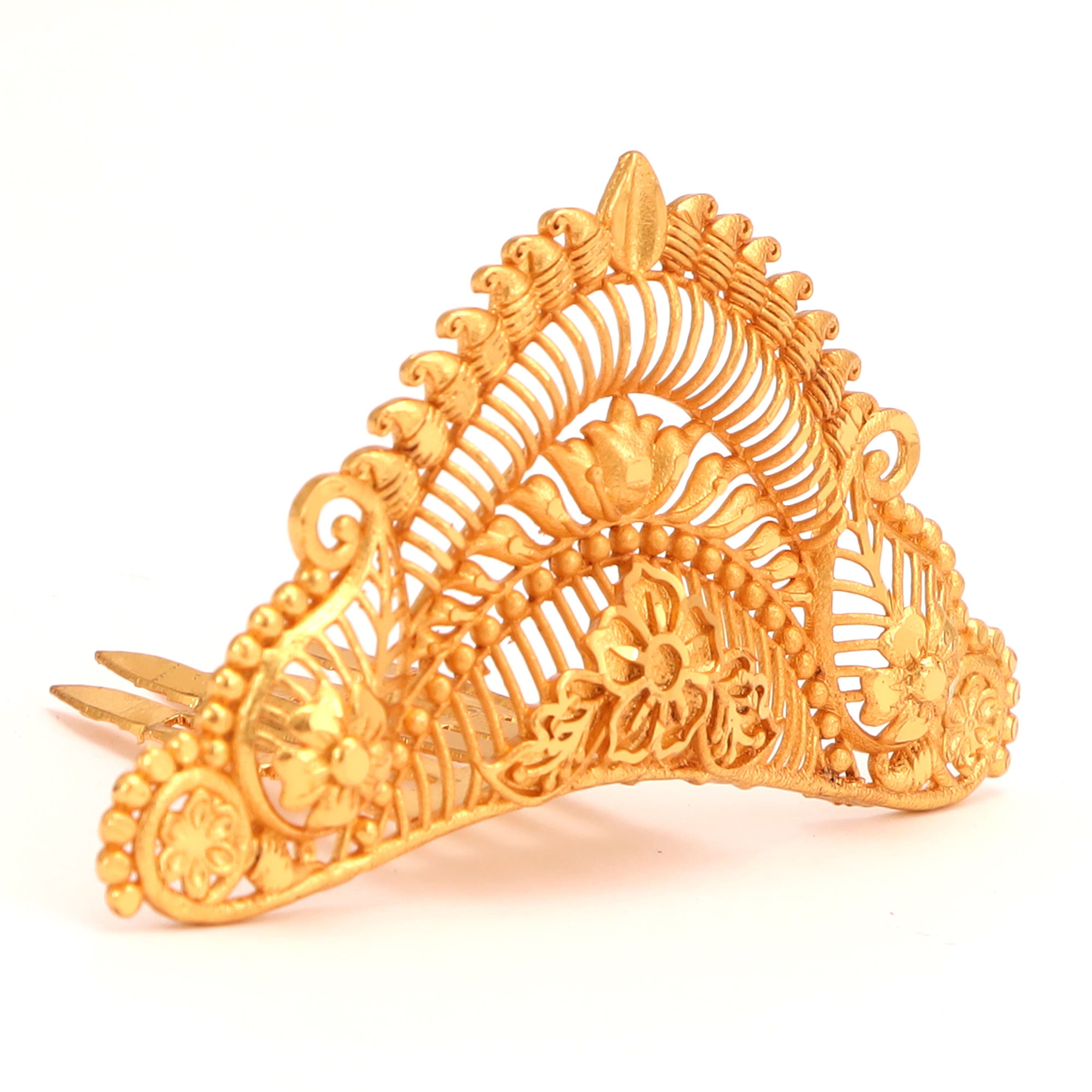 14k Yellow Gold 14mm Wide With 0.75ct Diamond Lady's Bridal Wedding Ring  Set | Sarraf.com