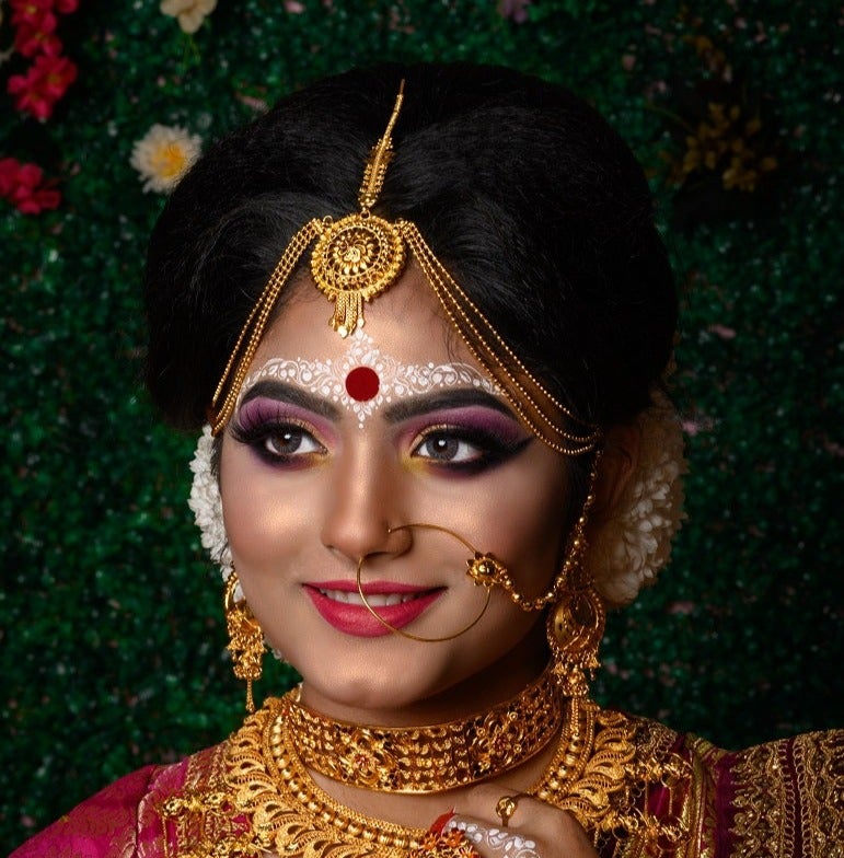 Bridal Makeup Bengali Necklace Jewelry Bengali Bridal Tikli Heavy