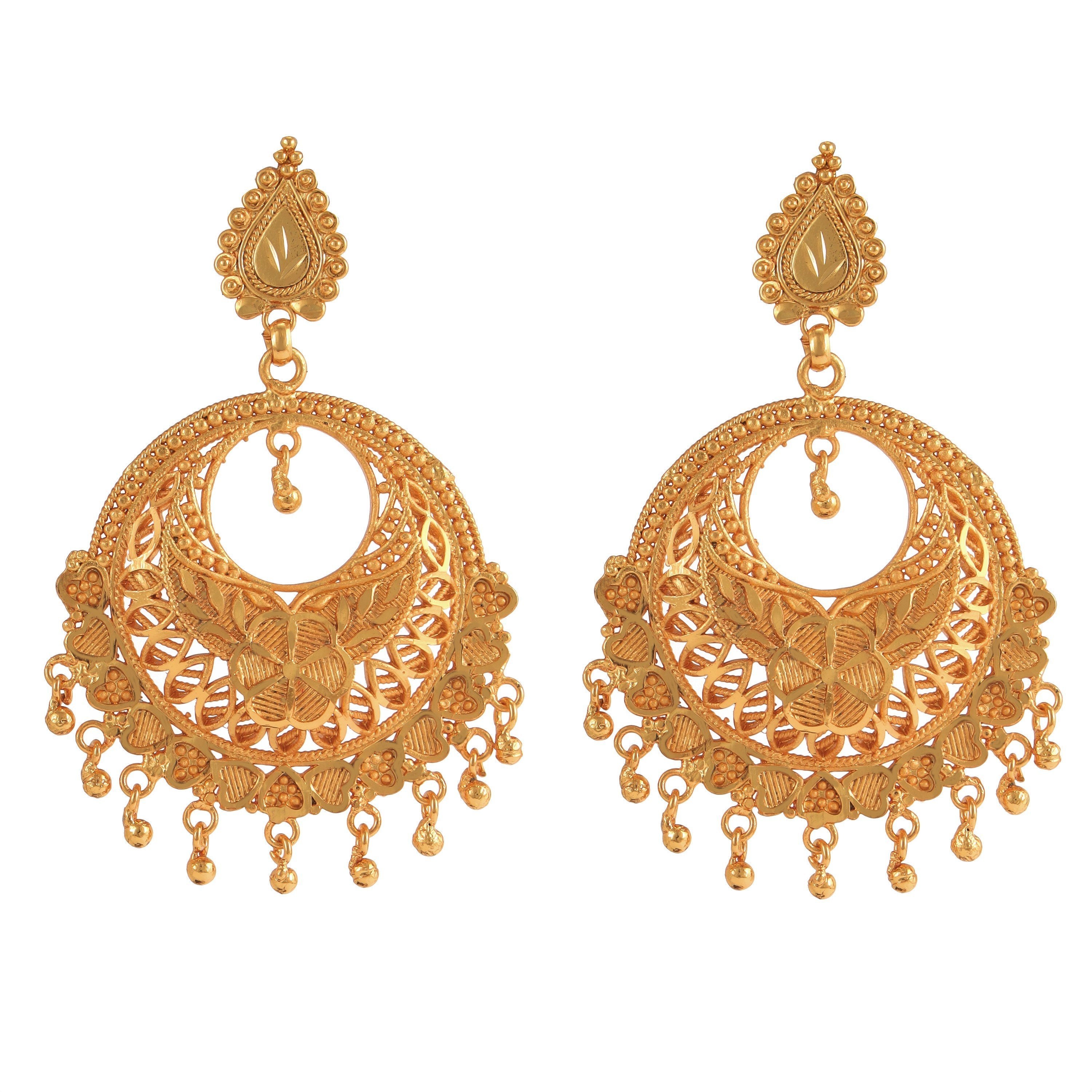 Light weight gold kanbala design with price/Gold kanbala design/Kanbala  earrings designs with gold - YouTube