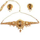 Peacock Choker Set With Mantasa - BRISHNI