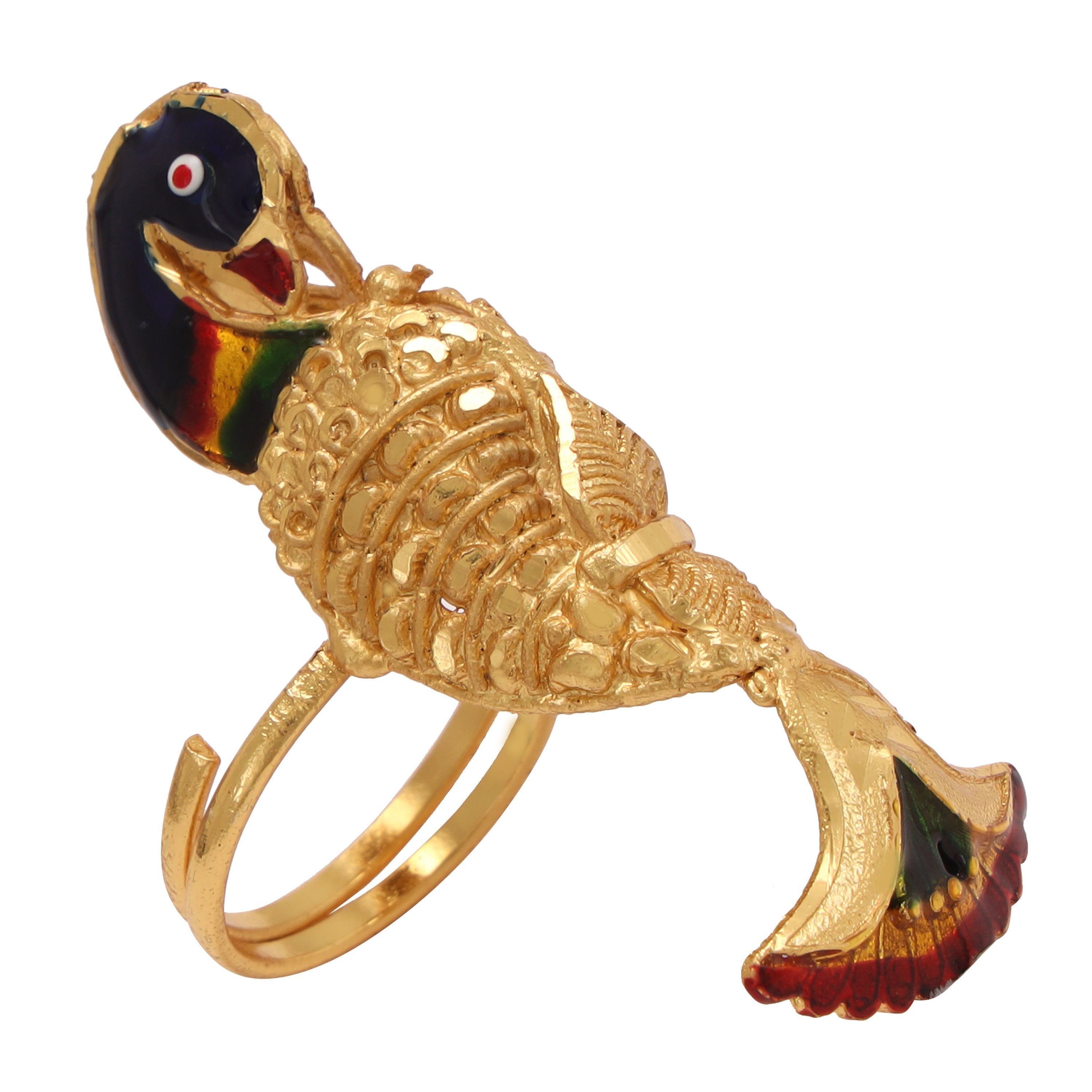 9ct Yellow Gold Koi Fish Ring | Goldfish Jewellery Design Studio