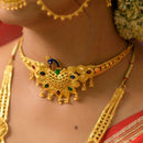 Pekham Bahar Minekari Choker Set | 22K Gold Plated - BRISHNI