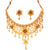 Pragya - Flower Motif Jali Work Choker Set - BRISHNI