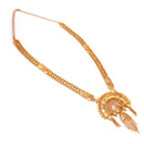 Traditional Bengali gold plated necklace from Ranjita's Sitahar Set, featuring intricate design and craftsmanship.