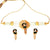 Round Mayur White Beaded Choker Set - BRISHNI