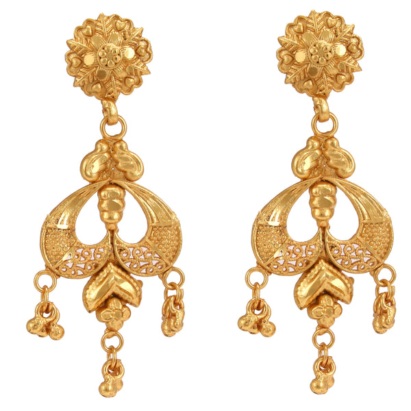 Round Motif Sitahar With Mangalsutra Beads And Matching Earrings - BRISHNI