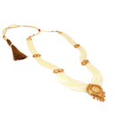 Royal White Beads Set - BRISHNI