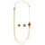 Saadhvi - White Beaded Lahara With Minakari Flower - BRISHNI