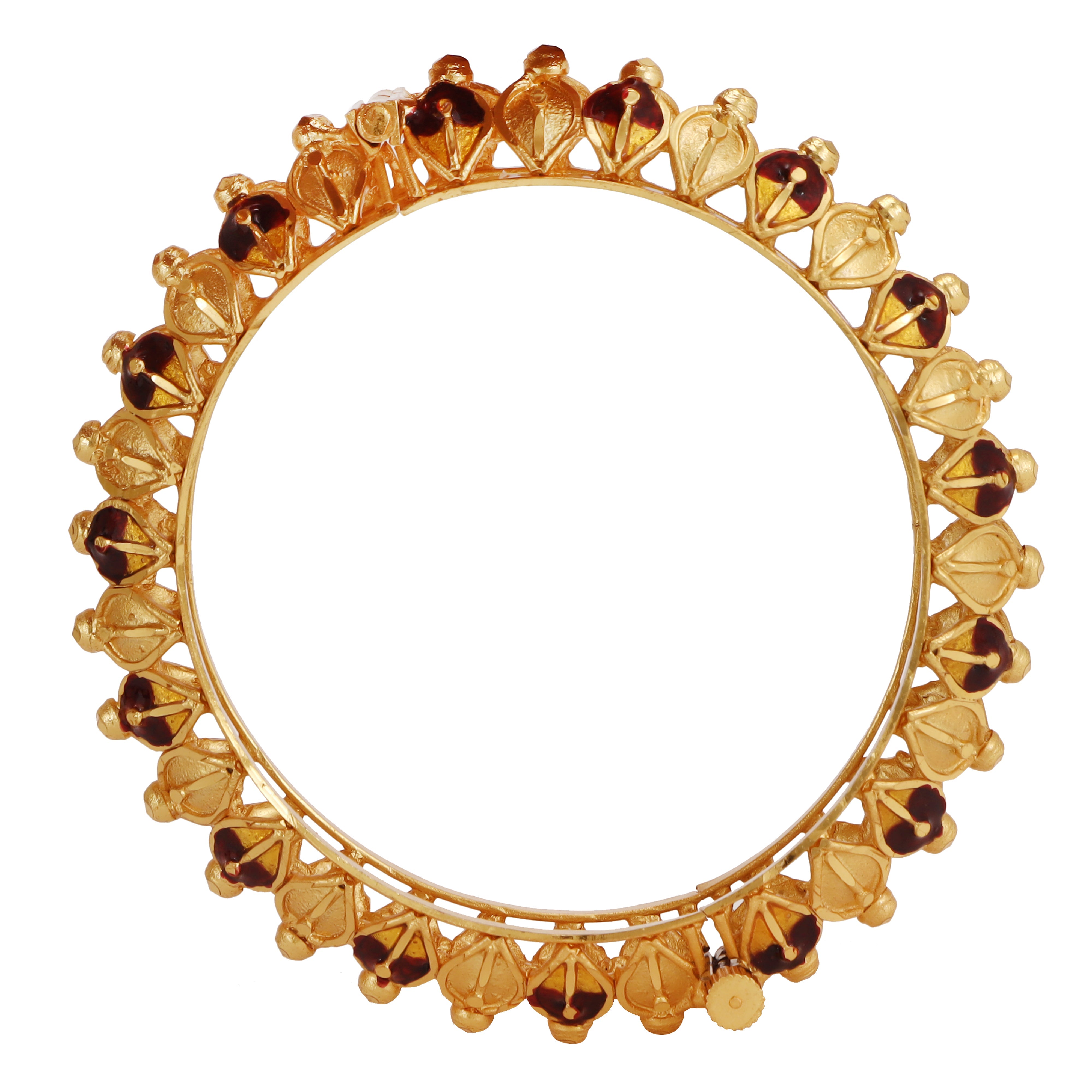 Shikha Kankan One Piece 24K Gold Plated Bangles