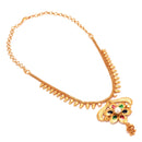 Simply Floral Necklace With Minakari - BRISHNI