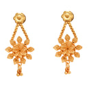 Single Line Flower Chatai Necklace Set - BRISHNI
