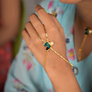 Small Butterfly Ratan Chur - Haath Phool - BRISHNI