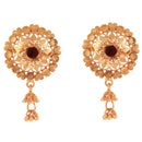 Small Flower Motif Kanthi With Matching Earrings - BRISHNI