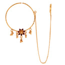 Small Middle Flower Nose Ring (Nath) - BRISHNI