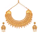 Srijoni - Heavy Bridal Chatai Necklace Set - BRISHNI