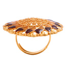 Sunflower Big Finger Ring - BRISHNI