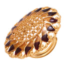 Sunflower Big Finger Ring - BRISHNI