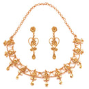 Swan Motif Single Layered Necklace Set - BRISHNI