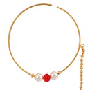 Three Beads Ball Chain Nosering (Nath) - BRISHNI