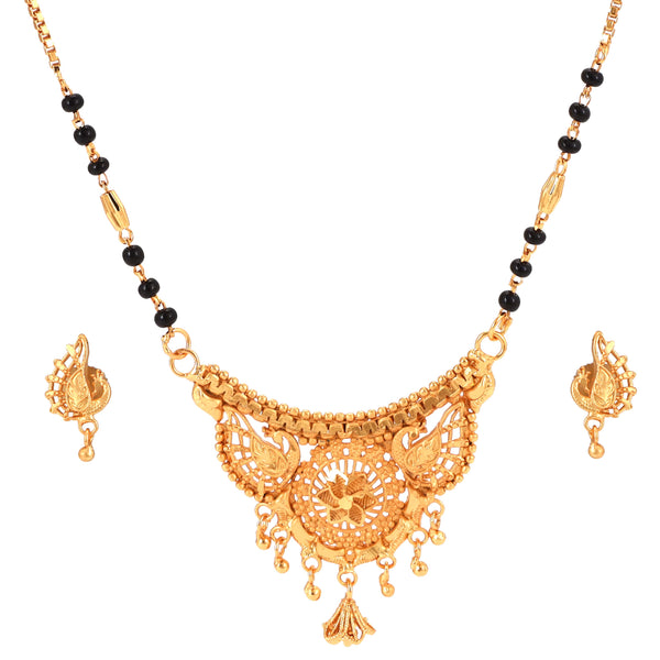 Traditional Beauty Mangalsutra With Earrings - BRISHNI