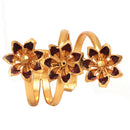 Triple Flower Ring - BRISHNI