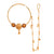 Triple Folwer Ball Chain Nosering - BRISHNI