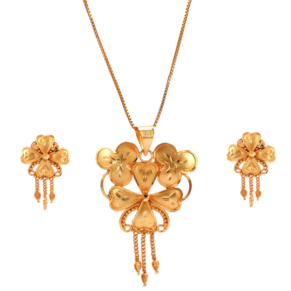 Tripple Sushni Locket Set With Chain 18 Inch