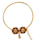Twin Flower Minakari Nose Ring (Nath) - BRISHNI