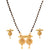 Twin Flowers Mangalsutra With Earrings - BRISHNI