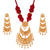 Two Steps Chandbali Locket With Matching Earrings - BRISHNI