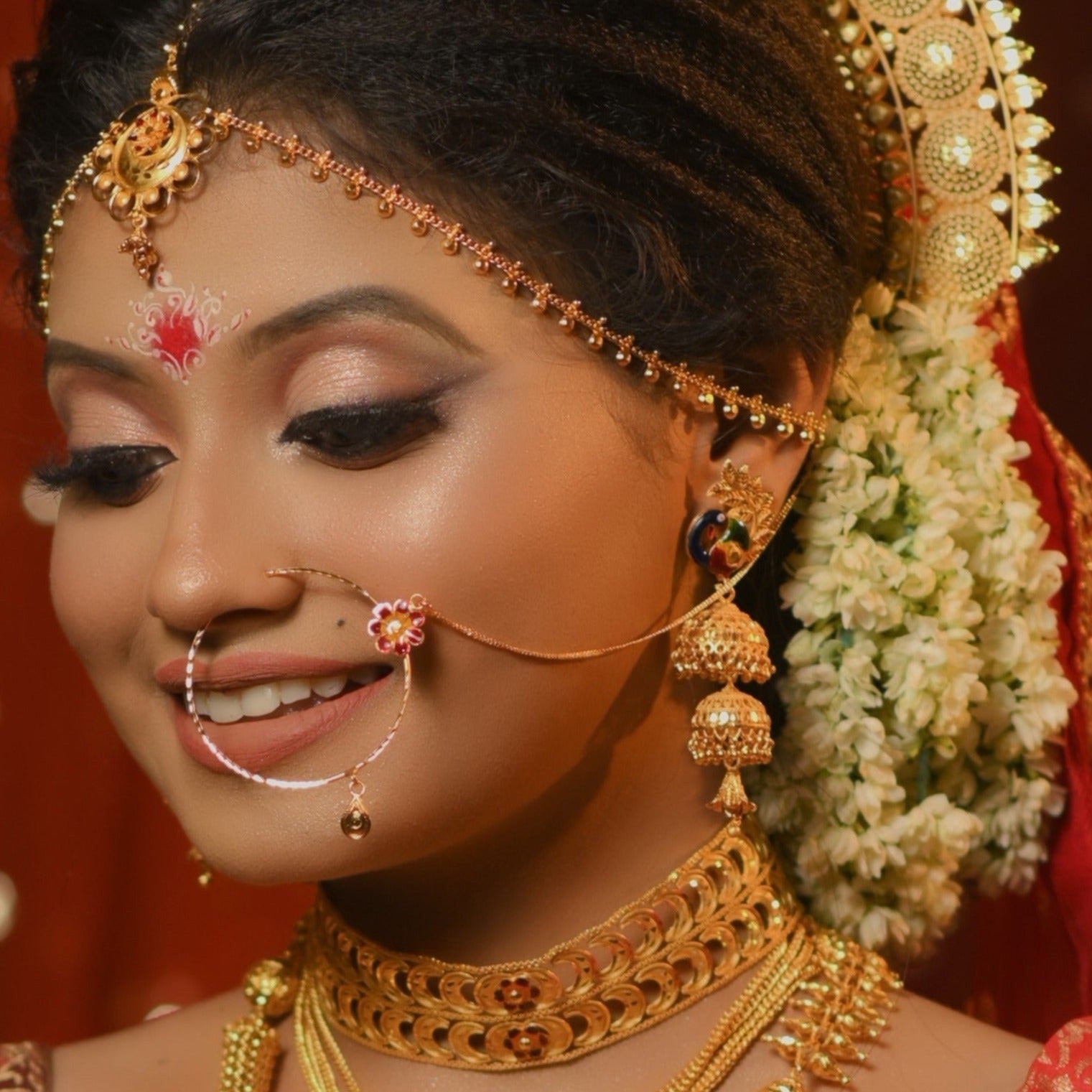 Two Steps Mayur Jhumka
