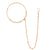 White Beaded Nose Ring With Beaded Chain ( Nath ) - BRISHNI
