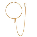 White Beads Droplet Nosering - BRISHNI