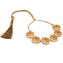 White Beads Pasha Necklace Set - BRISHNI