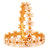 White Mina Flower Churi - Two Pieces - BRISHNI