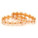 White Mina Flower Churi - Two Pieces - BRISHNI