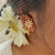 White Minakari Gold Drop Earrings - BRISHNI